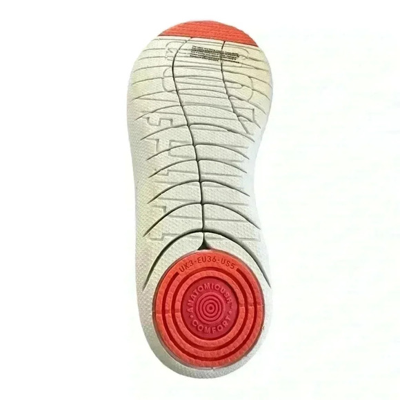 FitFlop Uberknit Women's Bow Flats, Coral/Fuchsia, Slip On Comfort Sneakers US 5 - Picture 8 of 8